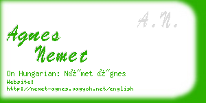 agnes nemet business card